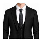 Hermès Style Men's Textured Silk Tie - Model Main Image