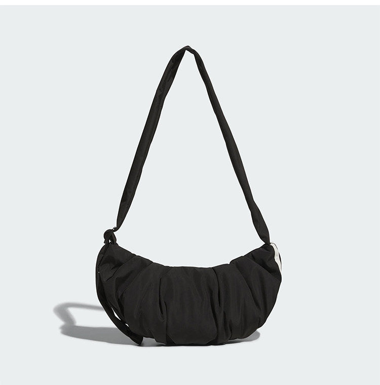 Adidas Originals Crescent Bag | Trefoil Logo Crossbody Bag | Core Black