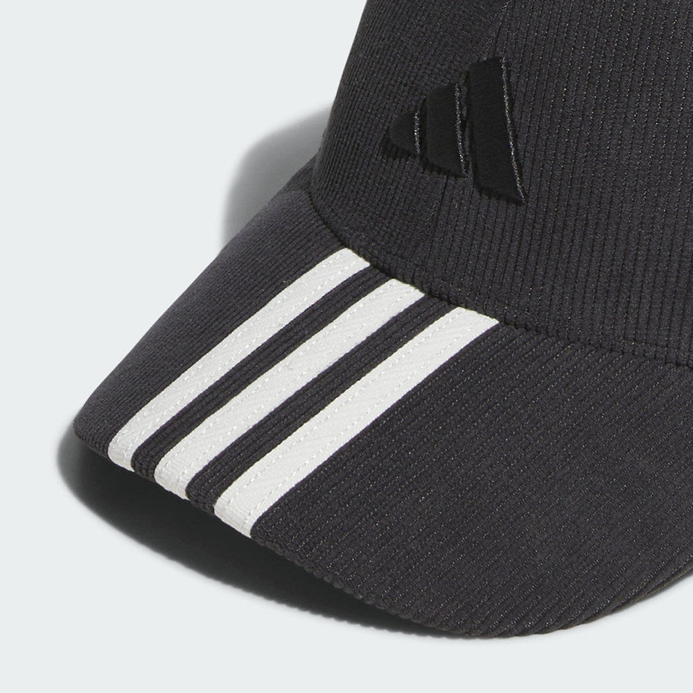 Adidas Baseball 3-Stripes Cap | Curved Brim Sport Hat | Core Black