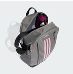 Adidas Power VI Backpack | 3-Stripes Training Bag | Grey / Pink