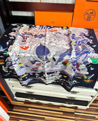 Hermes Style My Cloudscape Silk Scarf - Navy - Detail Image 7