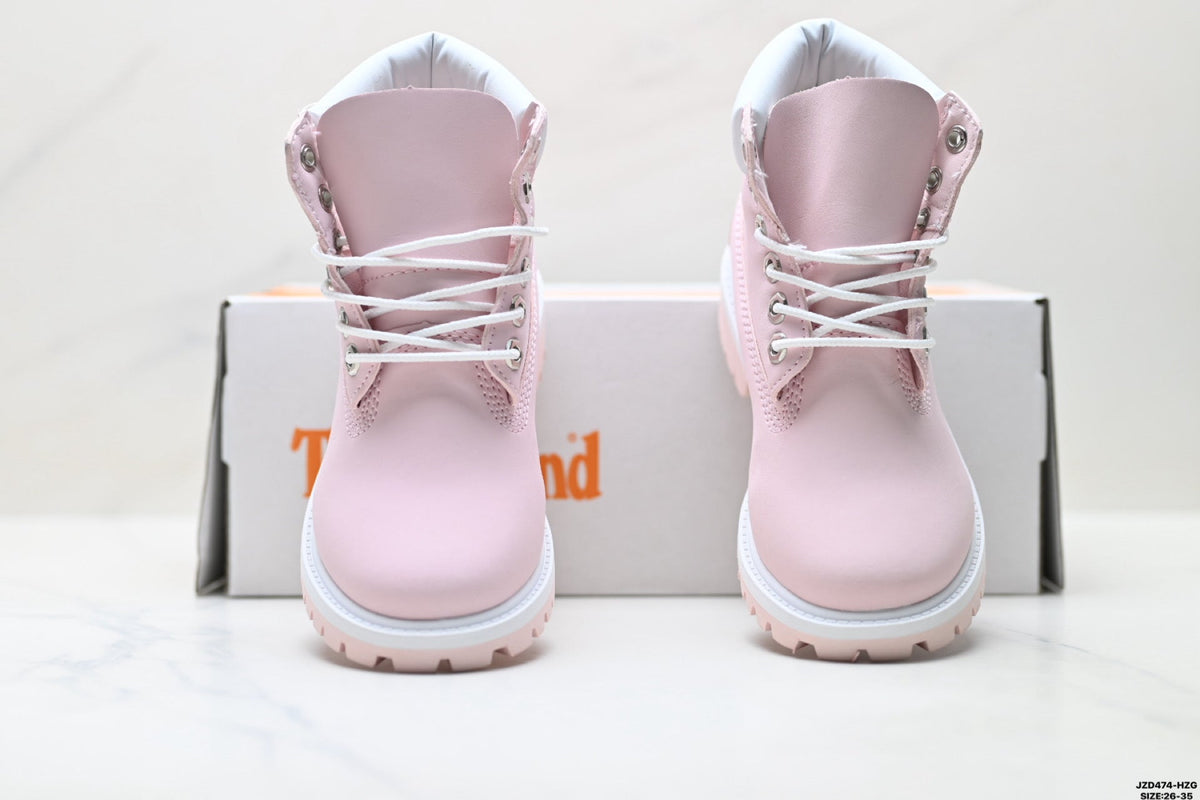 Timberland Pink Kids Premium Leather Boot - detail image 7