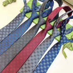 Gucci Style Men's GG Monogram Silk Tie - Detail Image 9