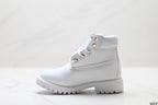 Timberland White Kids Premium Leather Boot - detail image 3
