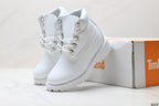 Timberland White Kids Premium Leather Boot - detail image 8