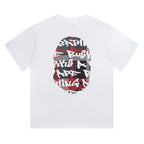 BAPE Stroke Camo By Bathing Big Ape Head T-Shirt - image 2