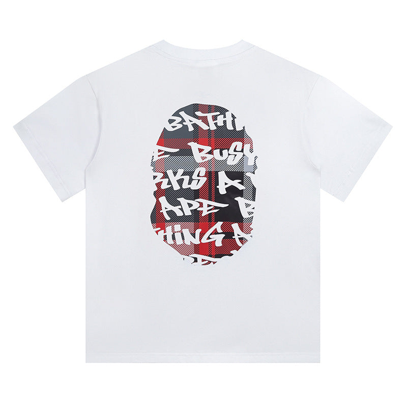 BAPE Stroke Camo By Bathing Big Ape Head T-Shirt - image 2
