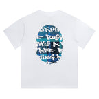 BAPE Stroke Camo By Bathing Big Ape Head T-Shirt - image 2
