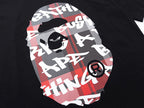 BAPE Stroke Camo By Bathing Big Ape Head T-Shirt - image 5