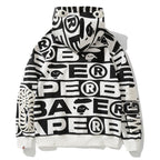 Bape Fully printed shark hooded sweatshirt zipper jacket - image 7