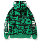 Bape Fully printed shark hooded sweatshirt zipper jacket - image 5