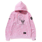 BAPE x Miami Graphic Hoodie - Black, Grey & Pink product view 5