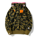 BAPE Double-Hat Camo Shark Hoodies - image 3