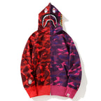 BAPE Camo Shark Zipper splicing Hoodies - image 3