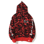 BAPE Red Camo Ape Head Hoodie - image 2