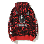 BAPE Red Camo Ape Head Hoodie - image 3