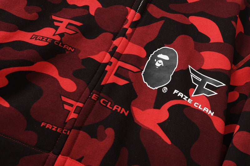 BAPE Red Camo Ape Head Hoodie - image 10