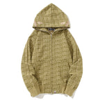 BAPE Logo Color Camo Shark Zip Hoodie - Khaki product view 11