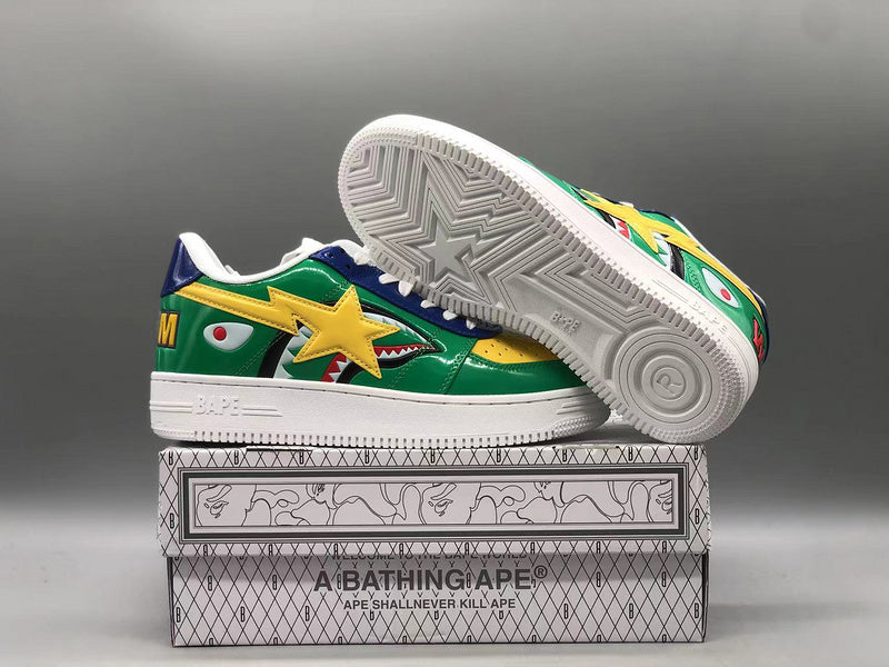 BAPE Bapesta Low M2 'Green Shark Face' - image 9