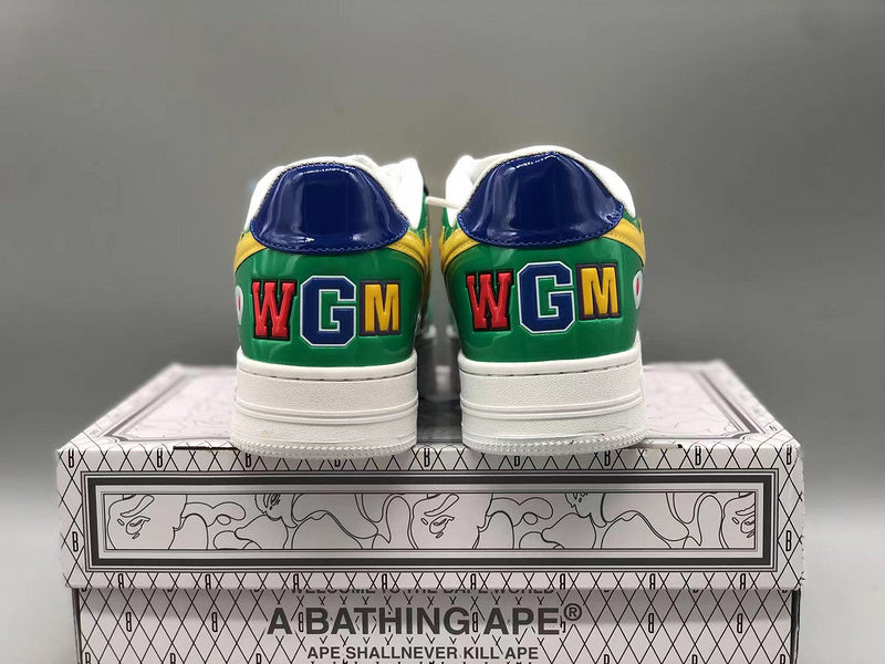 BAPE Bapesta Low M2 'Green Shark Face' - image 6