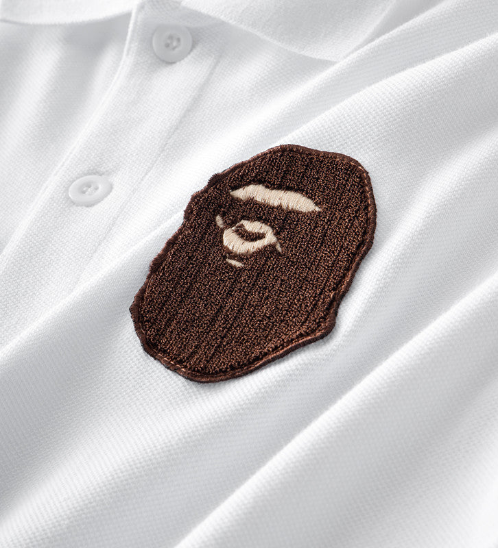 BAPE Embroidery Ape Head Logo Polo T-Shirt - image 9