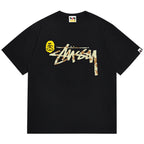 BAPEX Stussy Shark Print T-Shirt - image 1