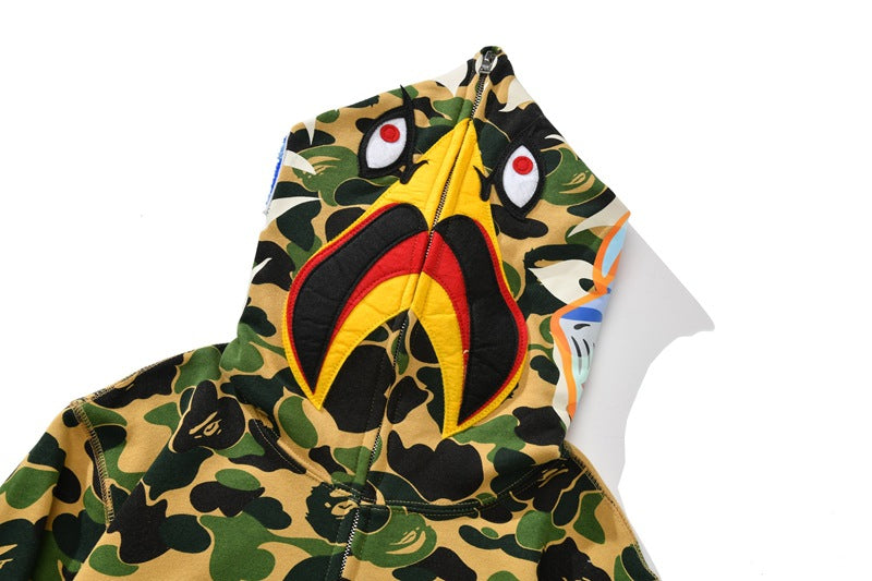 BAPE Unisex Street Style Plain Logo Skater Style Hoodies - image 4