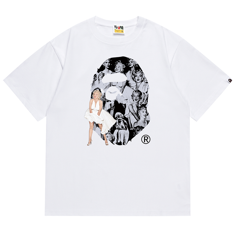 BAPE A BATHING APE x Marilyn Monroe Big Ape Head Tee - image 2