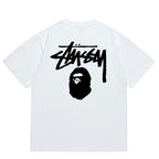 BAPE X Stussy Basic Pigment Dyed Tee - image 2