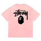 BAPE X Stussy Basic Pigment Dyed Tee - image 4