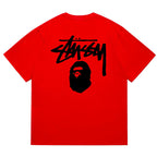 BAPE X Stussy Basic Pigment Dyed Tee - image 3
