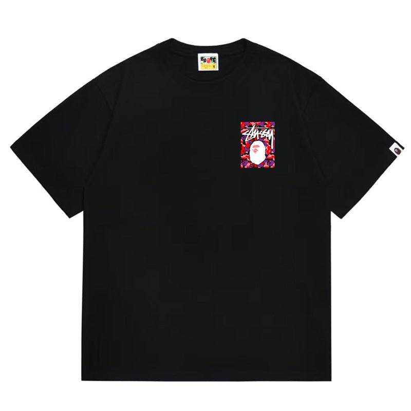 BAPE X Stussy Ape Head Tee - image 3