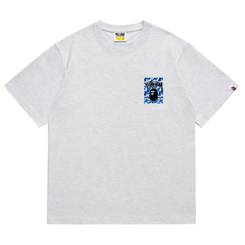 BAPE X Stussy Ape Head Tee - image 4