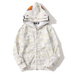 BAPE Glow Camo Shark Wide Full Zip Double Hoodies - image 3