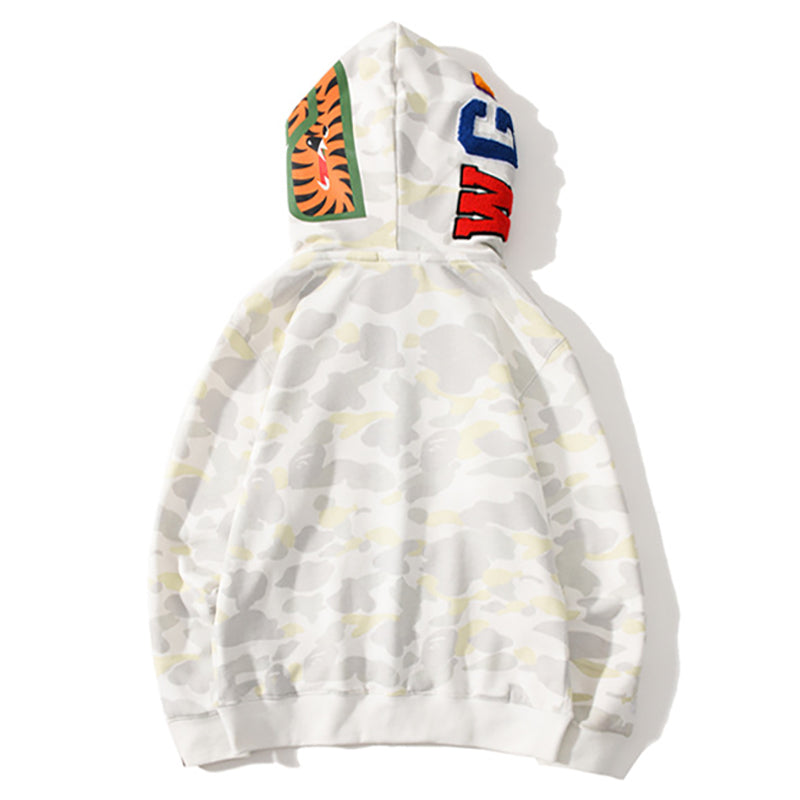 BAPE Glow Camo Shark Wide Full Zip Double Hoodies - image 4