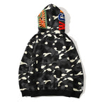 BAPE Glow Camo Shark Wide Full Zip Double Hoodies - image 2