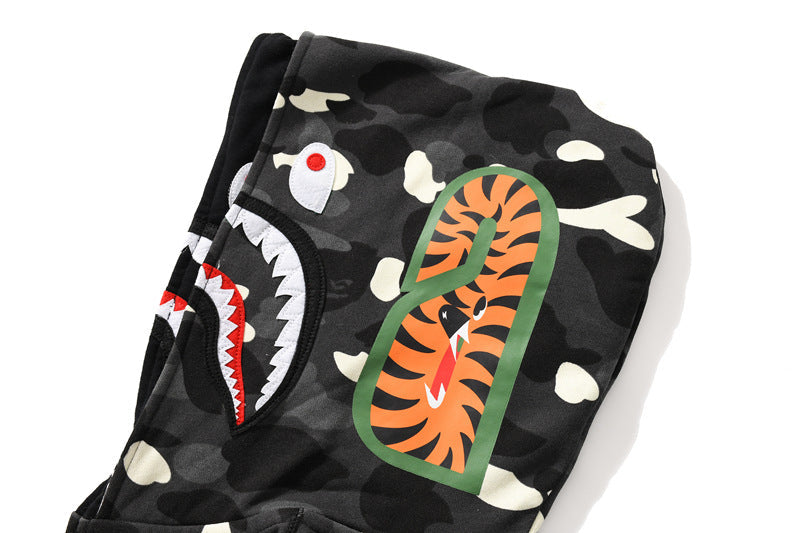 BAPE Glow Camo Wide Shark Full-Zip Hoodie product view 8