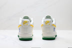 Nike Air Force 1 Low Brazil-Inspired | White Green Yellow Leather Sneakers
