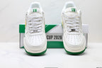Nike Air Force 1 Low Brazil-Inspired | White Green Yellow Leather Sneakers
