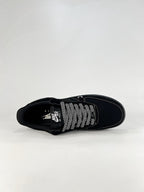 Nike Air Force 1 Low Heritage | Black Suede Contrast Stitch Sneakers