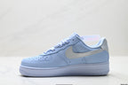 Nike Air Force 1 Low Baby Blue | Satin Lace Leather Sneakers
