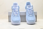 Nike Air Force 1 Low Baby Blue | Satin Lace Leather Sneakers