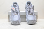 Nike Air Force 1 Low Monochrome | White Grey Textile Sneakers