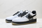 Nike Air Force 1 Low White Black Gum | Leather Sneakers