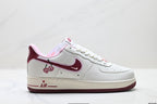 Nike Air Force 1 Low Cherry Embroidery | White Cherry Red Leather Sneakers