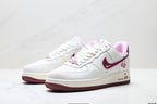 Nike Air Force 1 Low Cherry Embroidery | White Cherry Red Leather Sneakers