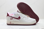 Nike Air Force 1 Low Cherry Embroidery | White Cherry Red Leather Sneakers