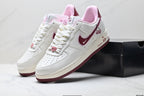 Nike Air Force 1 Low Cherry Embroidery | White Cherry Red Leather Sneakers