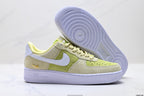 Nike Air Force 1 Low Lemon Yellow | Suede Leather Sneakers