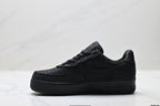 Nike Air Force 1 Low Triple Black | Jacquard Leather Sneakers